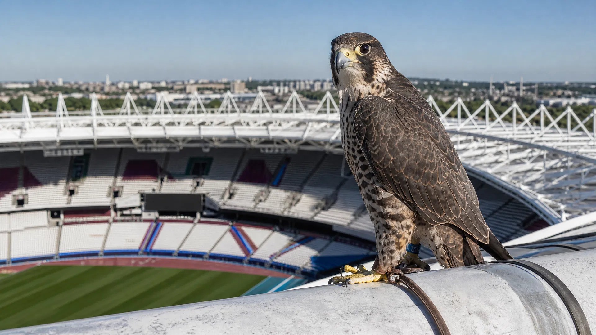 Estadio de fútbol vacío visto desde las gradas